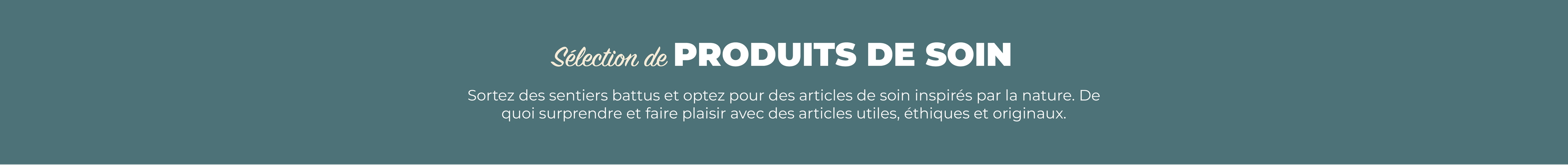 Bien être & soin