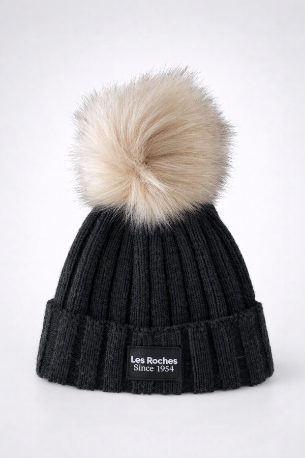 Bonnet avec patch tisse