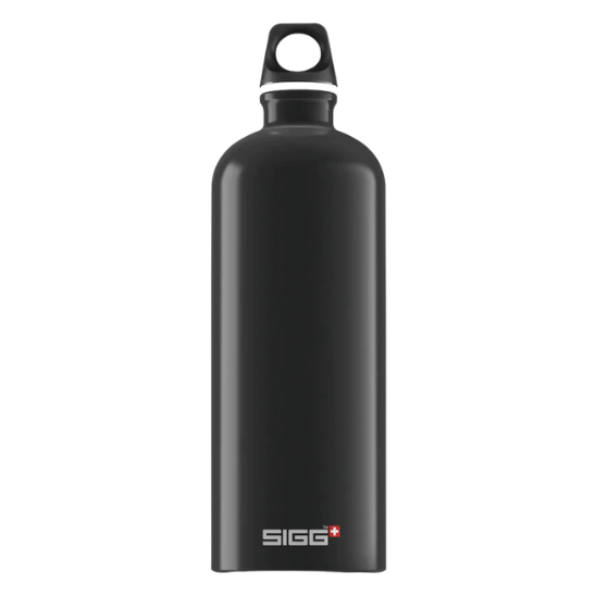 Gourde Traveller Black 1l