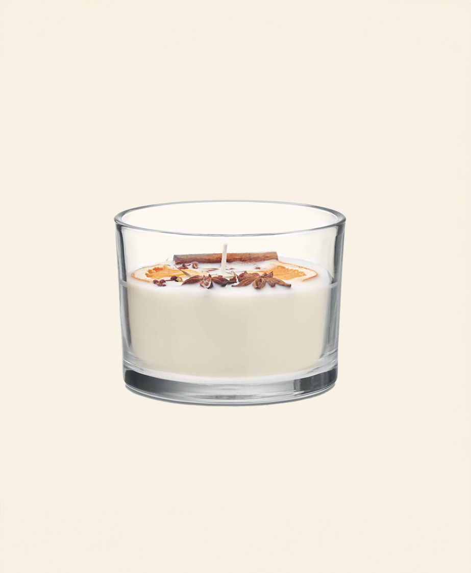 Vegetable wax candle