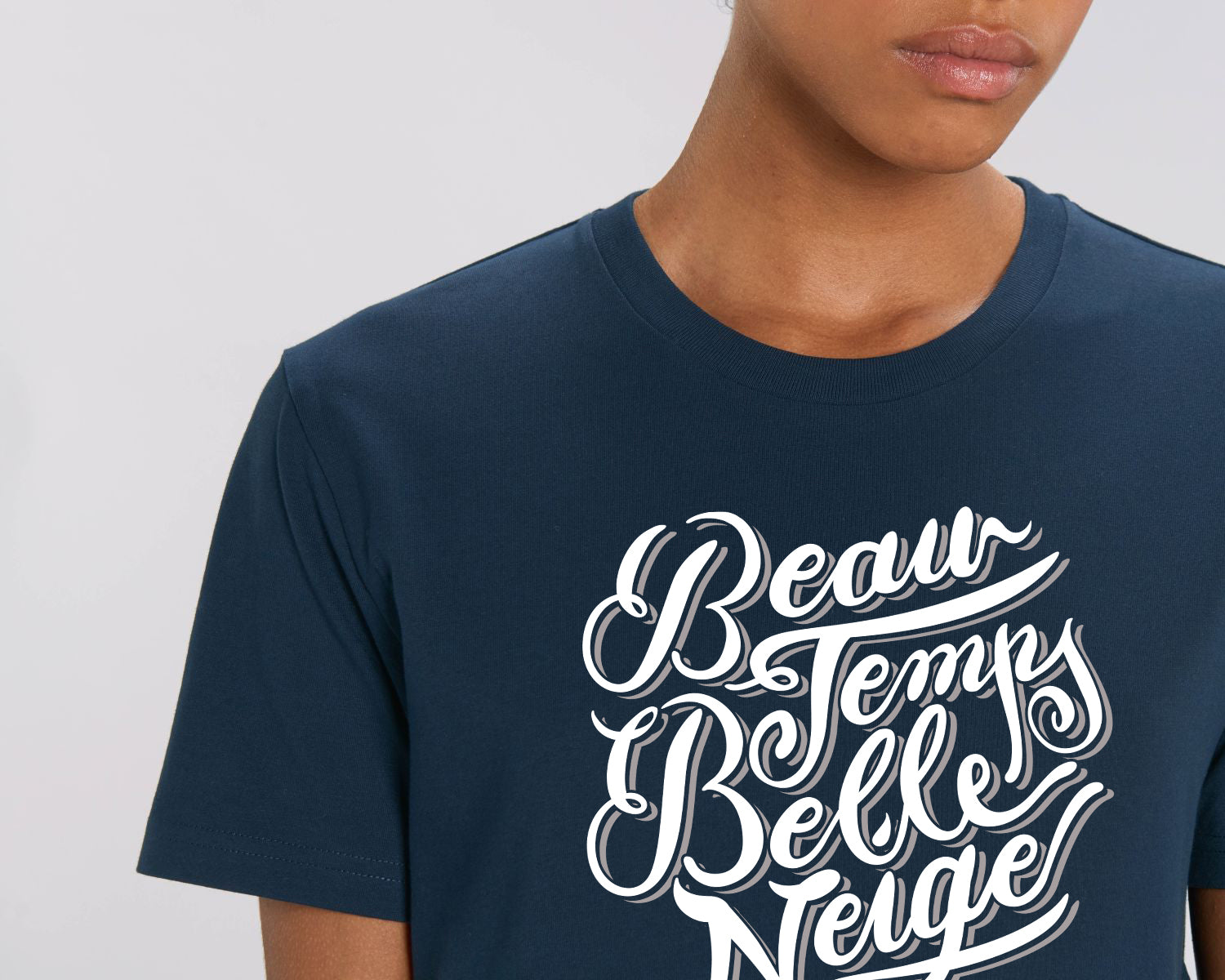 Blaues BTBN-Frauen-T-Shirt - DP