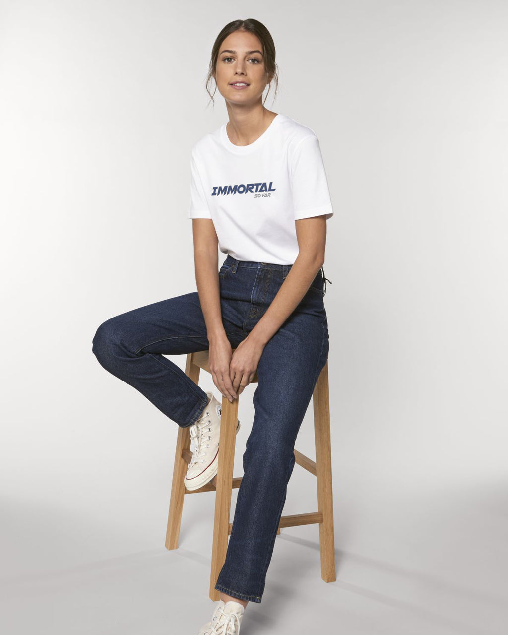 Camiseta Femme Immortal Blanc - DP