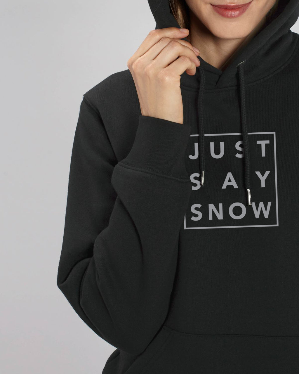 Sudadera con capucha Femme, solo dice Snow Noir - DP
