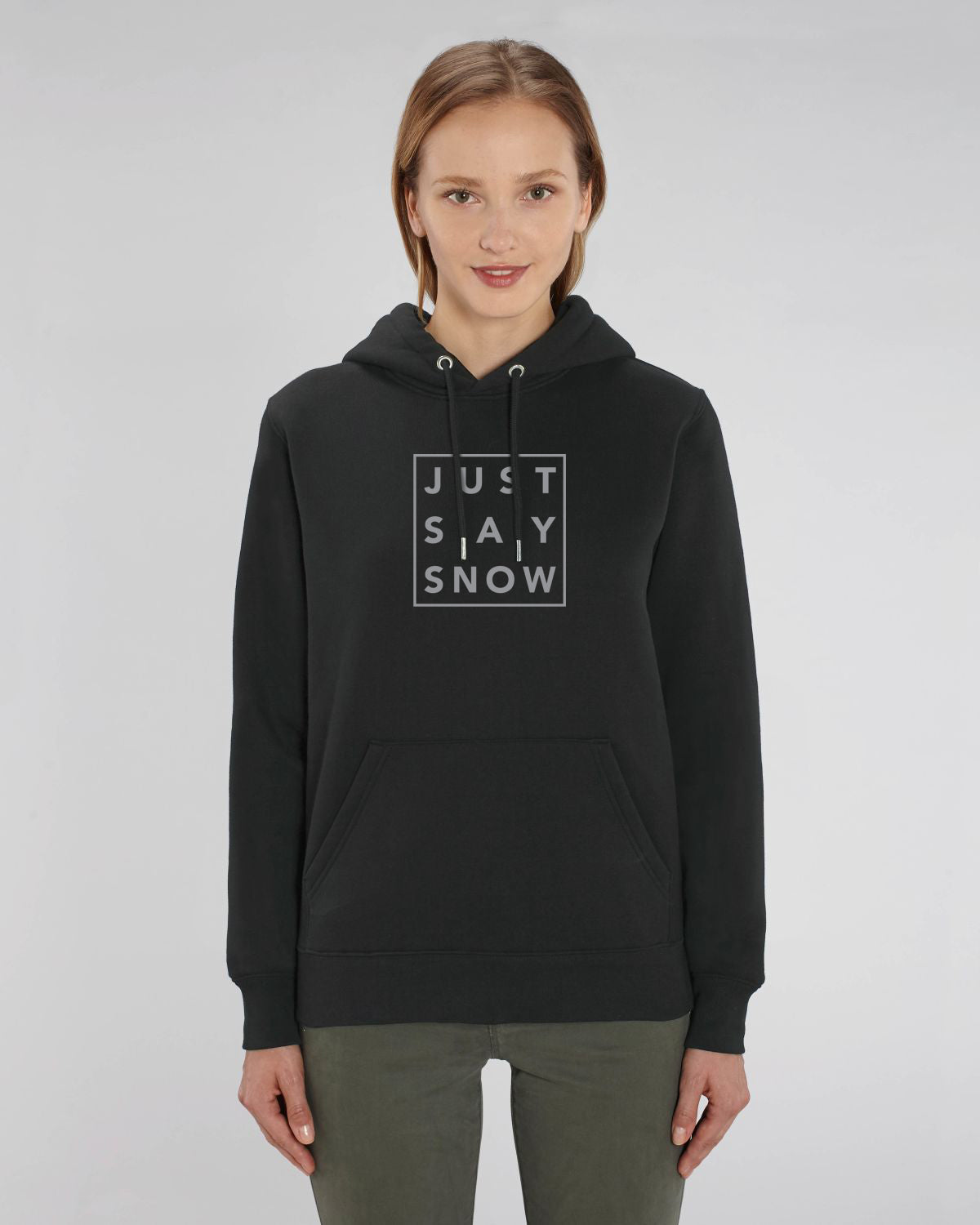 Sudadera con capucha Femme, solo dice Snow Noir - DP