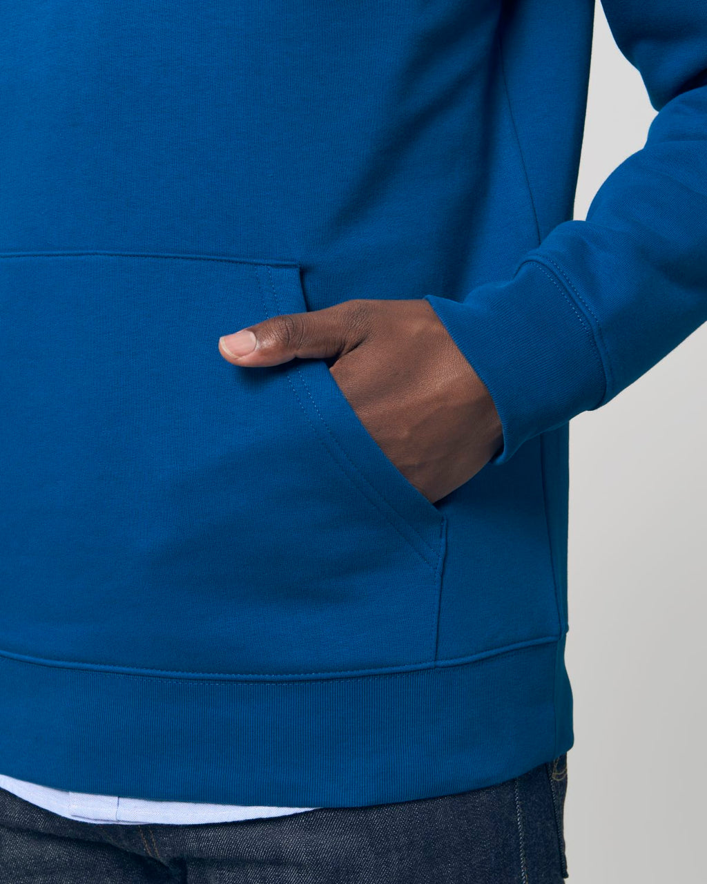 Hoodie männlich unsterblich blau - dp